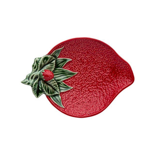 Bordallo Pinheiro Strawberry piatto olive 21x15 cm. - Acquista ora su ShopDecor - Scopri i migliori prodotti firmati BORDALLO PINHEIRO design