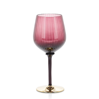 Nason Moretti Cote d'or rigato calice vino rosso color viola - Acquista ora su ShopDecor - Scopri i migliori prodotti firmati NASON MORETTI design