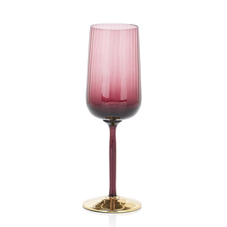 Nason Moretti Cote d'or rigato calice vino bianco color viola - Acquista ora su ShopDecor - Scopri i migliori prodotti firmati NASON MORETTI design