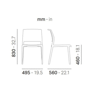 Pedrali Ara 310 sedia di design per esterno - Acquista ora su ShopDecor - Scopri i migliori prodotti firmati PEDRALI design