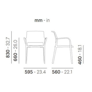 Pedrali Ara 315 sedia di design con braccioli per esterno - Acquista ora su ShopDecor - Scopri i migliori prodotti firmati PEDRALI design