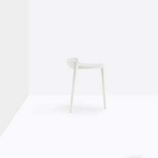 Pedrali Happy 491 sgabello in plastica con seduta H.45 cm. Bianco - Acquista ora su ShopDecor - Scopri i migliori prodotti firmati PEDRALI design