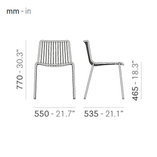 Pedrali Nolita 3650 sedia da giardino con schienale basso - Acquista ora su ShopDecor - Scopri i migliori prodotti firmati PEDRALI design
