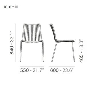 Pedrali Nolita 3651 sedia da giardino con schienale alto - Acquista ora su ShopDecor - Scopri i migliori prodotti firmati PEDRALI design