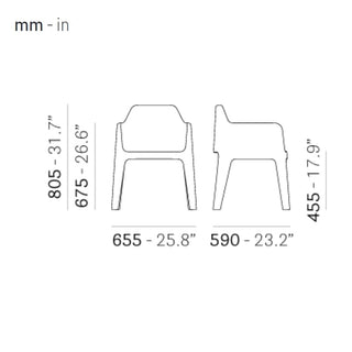 Pedrali Plus 630 sedia lounge con braccioli da giardino - Acquista ora su ShopDecor - Scopri i migliori prodotti firmati PEDRALI design