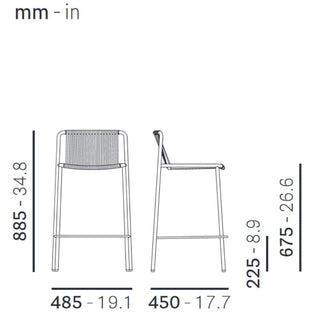 Pedrali Tribeca 3667 sgabello da giardino outdoor con seduta H.67.5 cm. - Acquista ora su ShopDecor - Scopri i migliori prodotti firmati PEDRALI design