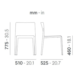 Pedrali Volt 670 sedia in polipropilene per esterno - Acquista ora su ShopDecor - Scopri i migliori prodotti firmati PEDRALI design