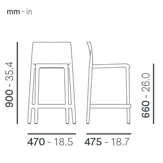 Pedrali Volt 677 sgabello per esterno con seduta H.66 cm. - Acquista ora su ShopDecor - Scopri i migliori prodotti firmati PEDRALI design