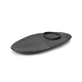 Serax Dune Platter with Bowl - tagliere con ciotola Nero 60 cm - Acquista ora su ShopDecor - Scopri i migliori prodotti firmati SERAX design