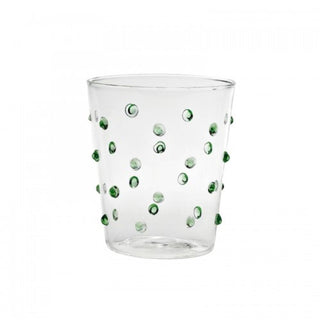 Zafferano Party Tumbler bicchiere acqua trasparente con pois Zafferano Verde - Acquista ora su ShopDecor - Scopri i migliori prodotti firmati ZAFFERANO design