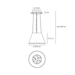 Artemide Choose lampada a sospensione pergamena/cromo Acquista i prodotti di ARTEMIDE su Shopdecor