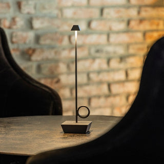 Broggi Bugia lampada da tavolo portatile corten Acquista i prodotti di BROGGI su Shopdecor