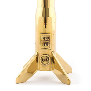 Diesel with Seletti Cosmic Diner Hard Rocket porta candela grande oro Acquista i prodotti di DIESEL LIVING WITH SELETTI su Shopdecor