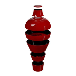 Ibride Faux-Semblants Ming China Red set da tavola impilabile 6 pezzi - Acquista ora su ShopDecor - Scopri i migliori prodotti firmati IBRIDE design