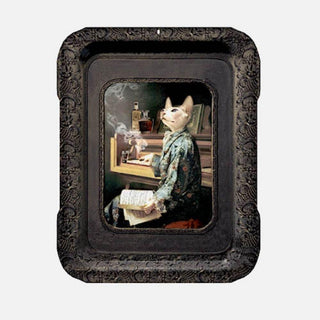 Ibride Galerie de Portraits Lazy Victoire vassoio/quadro 30x41 cm. - Acquista ora su ShopDecor - Scopri i migliori prodotti firmati IBRIDE design
