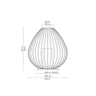 Karman Cell lampada da terra diam. 84 cm. con filo metallico OUTDOOR - Acquista ora su ShopDecor - Scopri i migliori prodotti firmati KARMAN design