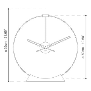 Nomon Aire orologio da tavolo nero con dettagli noce - Acquista ora su ShopDecor - Scopri i migliori prodotti firmati NOMON design