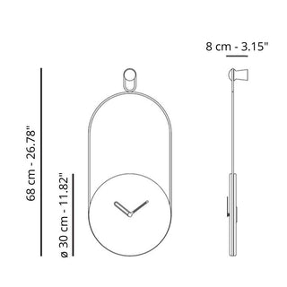 Nomon Eslabón orologio da parete noce - Acquista ora su ShopDecor - Scopri i migliori prodotti firmati NOMON design