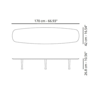 Nomon Única Mesa Long Coffee Table tavolino - Acquista ora su ShopDecor - Scopri i migliori prodotti firmati NOMON design