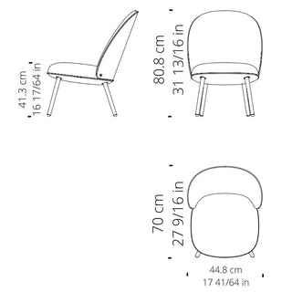 Normann Copenhagen Ace sedia lounge imbottita in tessuto con struttura in ottone - Acquista ora su ShopDecor - Scopri i migliori prodotti firmati NORMANN COPENHAGEN design