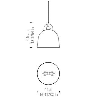 Normann Copenhagen Bell Lamp Medium lampada a sospensione diam. 42 cm. - Acquista ora su ShopDecor - Scopri i migliori prodotti firmati NORMANN COPENHAGEN design