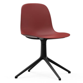 Normann Copenhagen Form sedia girevole in polipropilene con 4 gambe alluminio nero Normann Copenhagen Form Red - Acquista ora su ShopDecor - Scopri i migliori prodotti firmati NORMANN COPENHAGEN design