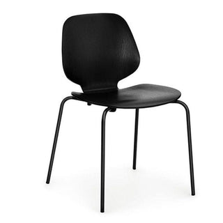 Normann Copenhagen My Chair sedia impilabile in rovere con gambe in acciaio nero Normann Copenhagen My Chair Black Oak - Acquista ora su ShopDecor - Scopri i migliori prodotti firmati NORMANN COPENHAGEN design