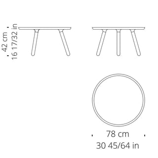 Normann Copenhagen Tablo Large tavolino con piano in plastica diam. 78 cm. e gambe in frassino - Acquista ora su ShopDecor - Scopri i migliori prodotti firmati NORMANN COPENHAGEN design