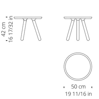 Normann Copenhagen Tablo Small tavolino con piano in plastica diam. 50 cm. e gambe in frassino - Acquista ora su ShopDecor - Scopri i migliori prodotti firmati NORMANN COPENHAGEN design