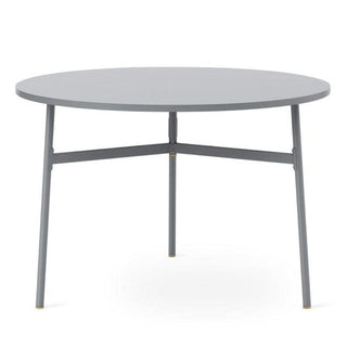 Normann Copenhagen Union tavolo con piano laminato diam.110 cm, h. 74.5 cm e gambe in acciaio - Acquista ora su ShopDecor - Scopri i migliori prodotti firmati NORMANN COPENHAGEN design