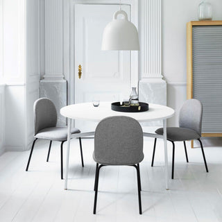 Normann Copenhagen Union tavolo con piano laminato diam.120 cm, h. 74.5 cm e gambe in acciaio - Acquista ora su ShopDecor - Scopri i migliori prodotti firmati NORMANN COPENHAGEN design