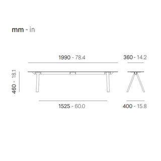 Pedrali Arki Bench panca modulare bianco 199x36 cm. - Acquista ora su ShopDecor - Scopri i migliori prodotti firmati PEDRALI design