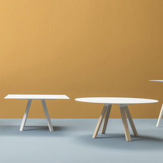 Pedrali Arki-table ARKW5 Wood diam.99 cm. stratificato bianco Acquista i prodotti di PEDRALI su Shopdecor