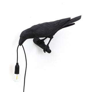 Seletti Bird Lamp Looking lampada da parete Nero Acquista i prodotti di SELETTI su Shopdecor