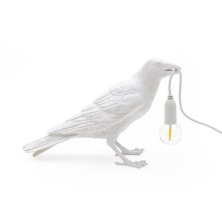 Seletti Bird Lamp Waiting lampada da tavolo Bianco Acquista i prodotti di SELETTI su Shopdecor