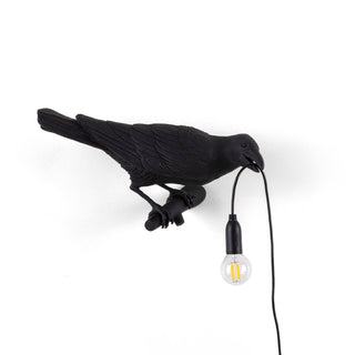 Seletti Bird Lamp Looking Right lampada da parete Nero Acquista i prodotti di SELETTI su Shopdecor