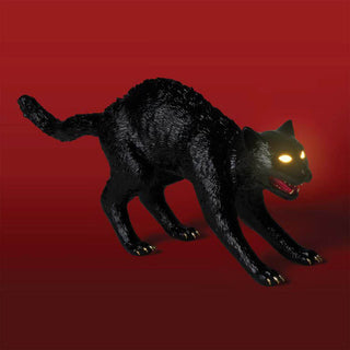 Seletti Cujo The Cat Lamp lampada da tavolo nero Acquista i prodotti di SELETTI su Shopdecor