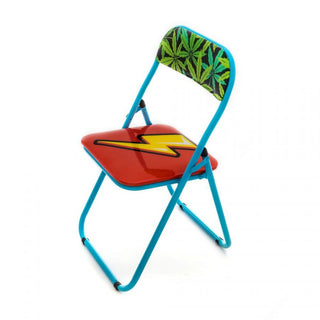 Seletti Blow Flash sedia pieghevole con decoro fulmine Acquista i prodotti di SELETTI su Shopdecor