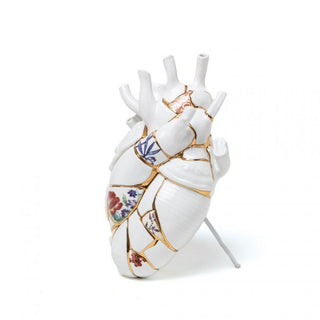 Seletti Love In Bloom Kintsugi vaso cuore in porcellana Acquista i prodotti di SELETTI su Shopdecor