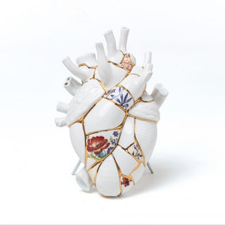 Seletti Love In Bloom Kintsugi vaso cuore in porcellana Acquista i prodotti di SELETTI su Shopdecor