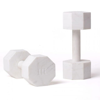 Seletti Lvdis set 2 dumbells KG. 3 - manubri marmo h. 24 cm. - Acquista ora su ShopDecor - Scopri i migliori prodotti firmati SELETTI design