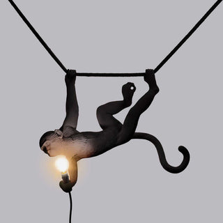 Seletti The Monkey Lamp Swing lampada a sospensione nero - Acquista ora su ShopDecor - Scopri i migliori prodotti firmati SELETTI design