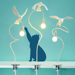 Seletti Sparrow Cruising - lampada da tavolo con pinza - Acquista ora su ShopDecor - Scopri i migliori prodotti firmati SELETTI design