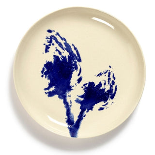 Serax Feast piatto piano diam. 19 cm. white - artichoke blue Acquista i prodotti di SERAX su Shopdecor