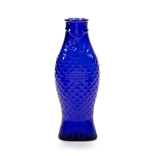 Serax Fish & Fish bottiglia blu cobalto - Acquista ora su ShopDecor - Scopri i migliori prodotti firmati SERAX design