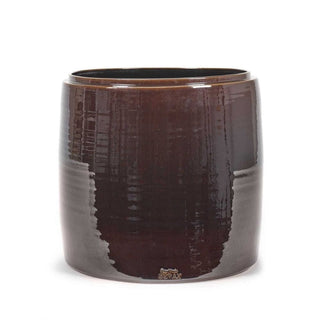 Serax Glazed Shades vaso fiori rotondo marrone grande - Acquista ora su ShopDecor - Scopri i migliori prodotti firmati SERAX design
