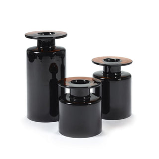Serax Wind & Fire vaso piccolo nero e marrone scuro - Acquista ora su ShopDecor - Scopri i migliori prodotti firmati SERAX design