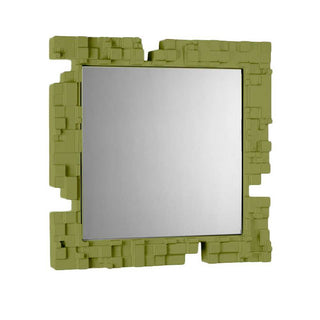 Slide Pixel Specchio in Polietilene by Studio Tonino - Ettore Giordano Slide Verde lime FR Acquista i prodotti di SLIDE su Shopdecor