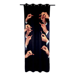 Seletti Toiletpaper Curtain Lipsticks Black tenda rossetti Acquista i prodotti di TOILETPAPER HOME su Shopdecor