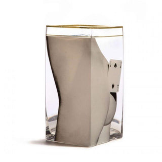 Seletti Toiletpaper Glass Vases Two of Spades vaso due di picche h. 30 cm. - Acquista ora su ShopDecor - Scopri i migliori prodotti firmati TOILETPAPER HOME design